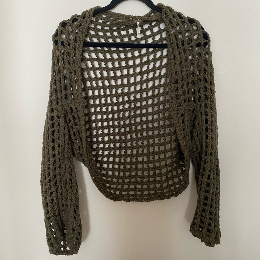 free people trinity cotton shrug bolero
